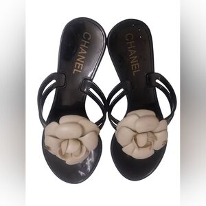 Chanel Camellia Jelly Sandals